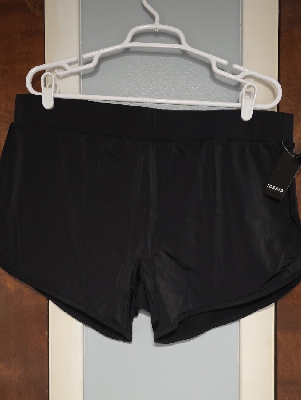 NWT SIZE 1 Torrid Black Swim Shorts